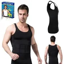 Slim n Fit Body Shaper Vest Shirt - Tank Top Sleeveless Shapewear For Men Gadget Xpres