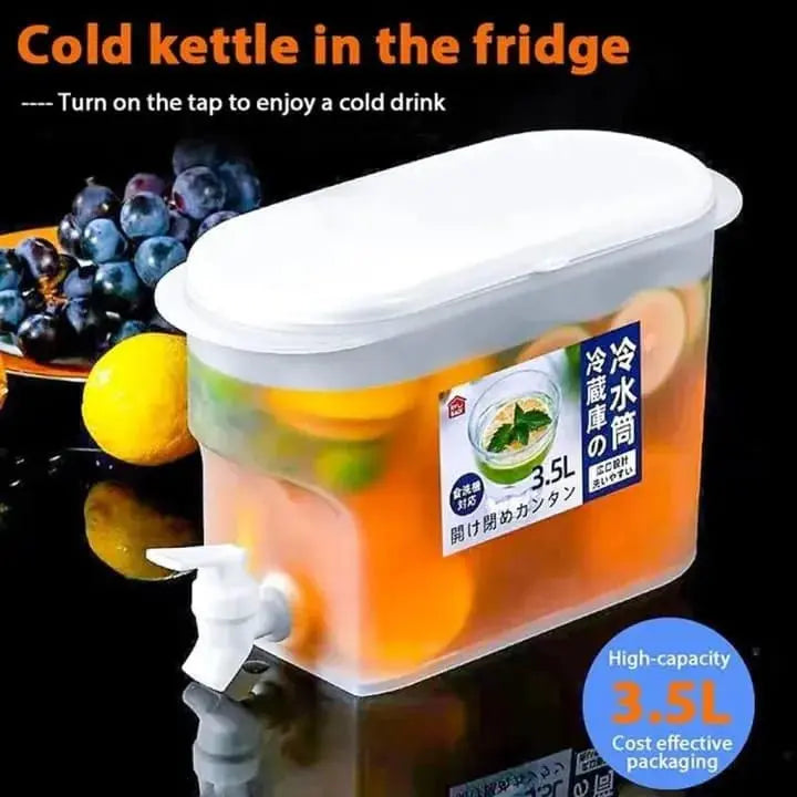 "1.5 Litre Cold Kettle with Tap – Chilled Water Dispenser Jug for Fridge – Portable & BPA-Free – Ideal for Home & Office – Best Price in Pakistan" Gadget Xpres