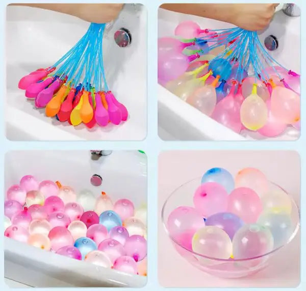 "111pcs Fast Fill Water Balloons Kit | Self-Sealing Magic Water Bombs for Outdoor Party Games, Water Fights & Summer Fun – Family & Kids Safe" Gadget Xpres