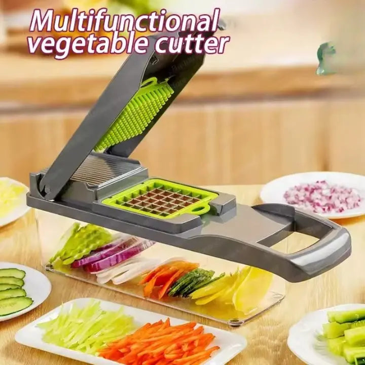 16 in 1 Mandoline Slicer & Vegetable Chopper - Kitchen Cutter Grater for Onion, Tomato, Carrot (Gadget Xpres) Gadget Xpres