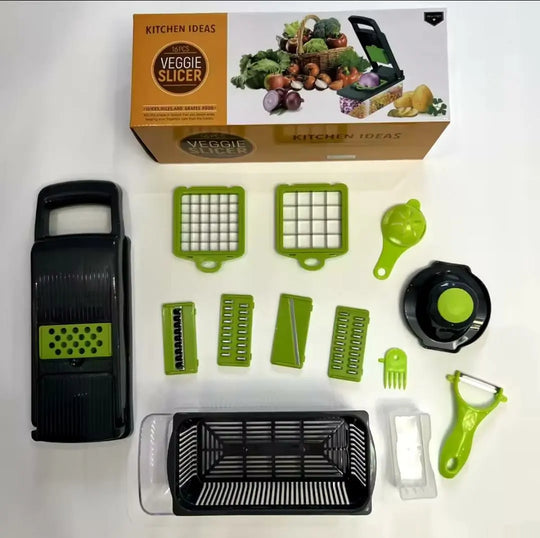 16 in 1 Mandoline Slicer & Vegetable Chopper - Kitchen Cutter Grater for Onion, Tomato, Carrot (Gadget Xpres) Gadget Xpres