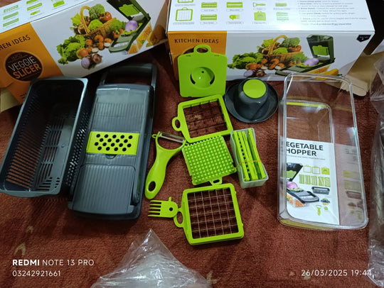 16 in 1 Mandoline Slicer & Vegetable Chopper - Kitchen Cutter Grater for Onion, Tomato, Carrot (Gadget Xpres) Gadget Xpres