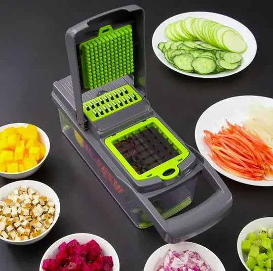 16 in 1 Mandoline Slicer & Vegetable Chopper - Kitchen Cutter Grater for Onion, Tomato, Carrot (Gadget Xpres) Gadget Xpres