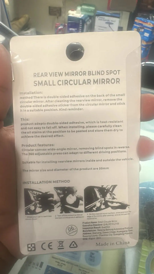 2-Pack Car Blind Spot Mirrors - Universal Wide Angle Convex Mirror for Cars, SUVs, Trucks - Safety Rear View Accessory Gadget Xpres
