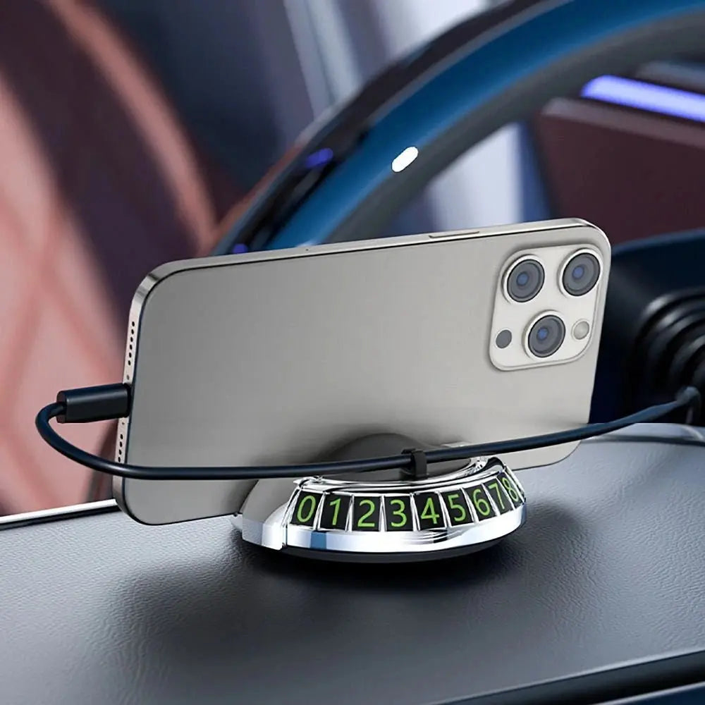 2 in 1 Car Phone Holder & Dashboard Stand - 360° Rotation, Universal for All Phones (Random Color) - Gadget Xpres Pakistan Gadget Xpres