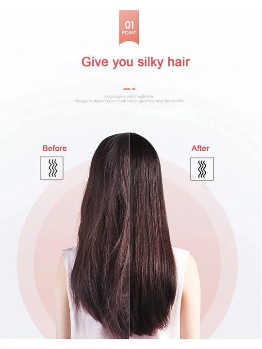 2-in-1 Hair Straightening Comb & Curling Brush – Fast Heating, Anti-Damage, Dual-Purpose Styling Tool for Women – Random Colors – Professional Salon Results at Home Gadget Xpres