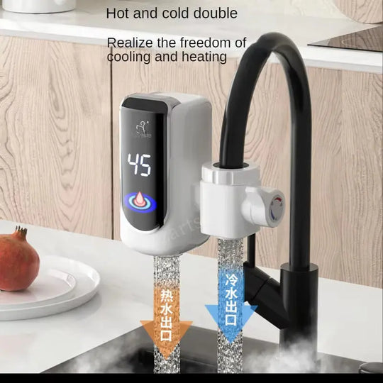 3000W Instant Electric Water Heater Tap – Tankless Hot & Cold Faucet – Fast Heating, Energy Saving (Random Color) – Gadget Xpres Gadget Xpres
