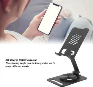 360° Rotating Metal Phone Stand | Adjustable Phone & Tablet Holder | Durable Desk Stand for iPhone, Samsung (Random Color) – Gadget Xpres Gadget Xpres