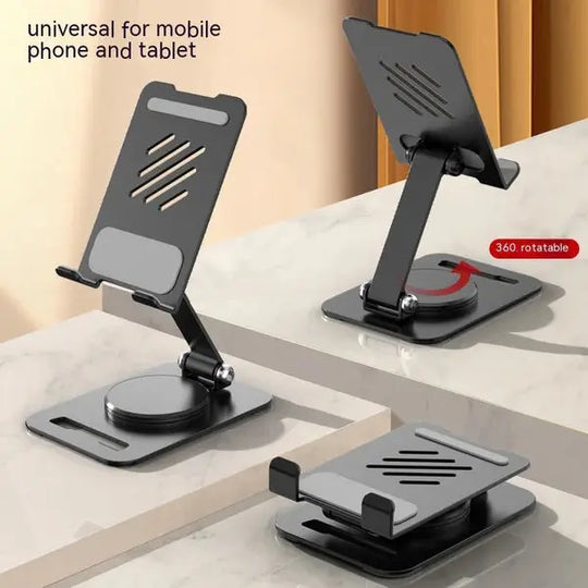 360° Rotating Metal Phone Stand | Adjustable Phone & Tablet Holder | Durable Desk Stand for iPhone, Samsung (Random Color) – Gadget Xpres Gadget Xpres