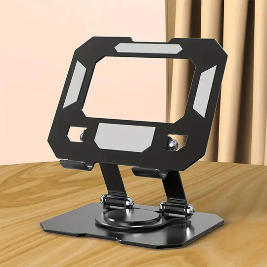 360° Rotating Metal Tablet &amp; Mobile - Adjustable, Foldable, and Portable Desk Mount with Cooling Design for Phones, Tablets, and Small Devices, Device Cooling Stand | Stainless Steel Stand, Tablet Holder Stand - Random Color Gadget Xpres