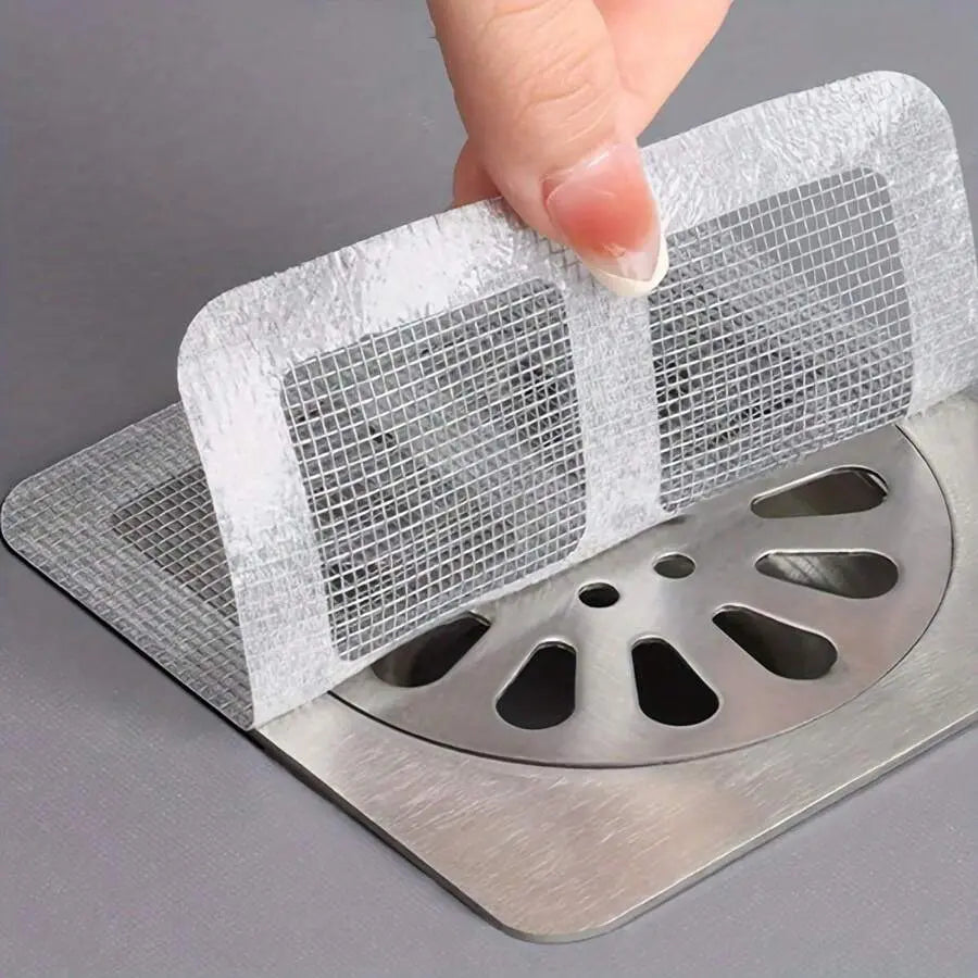 "4-Pack Sticker Drainer Net for Kitchen & Bathroom – DIY Window Screen Repair Patches | Hole Cover for Mosquito Net, Durable & Easy Install" Gadget Xpres