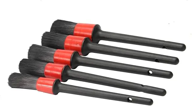 "5 Pcs Car Detailing Brushes Set – Premium Auto Cleaning Kit with Hanging Holder for Dashboard, Wheels, Interior – Durable & Easy to Use" Gadget Xpres