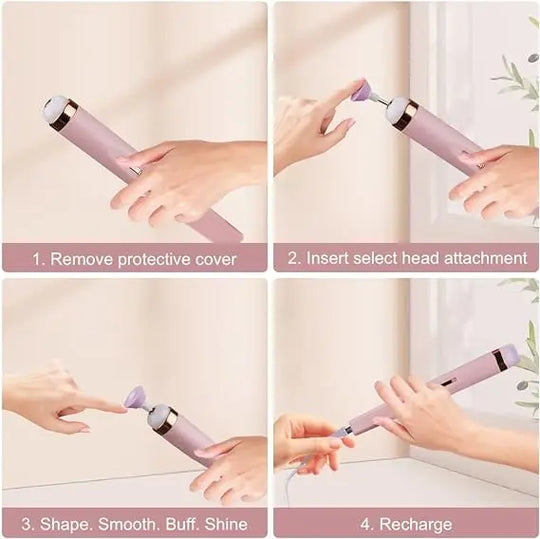 5 in 1 Professional Manicure & Pedicure Kit | Electric Nail Care Tool | Nail Grinding, Shaping, Buffing & Finishing Machine for Women | Home Salon Tool Pakistan Gadget Xpres