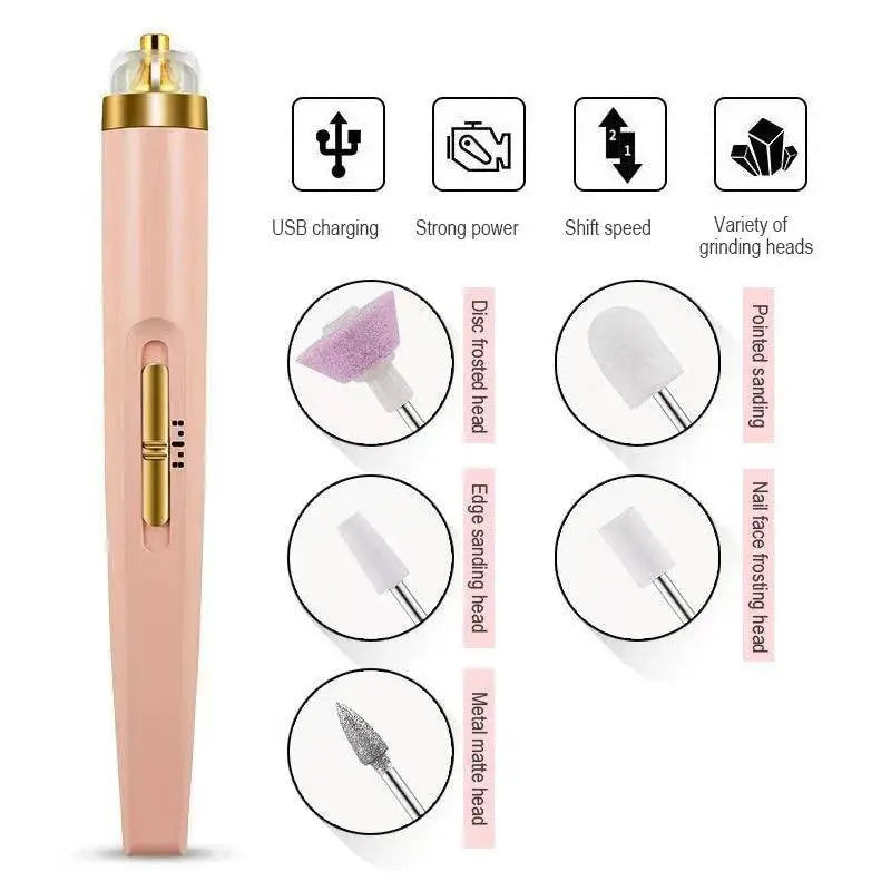5 in 1 Professional Manicure & Pedicure Kit | Electric Nail Care Tool | Nail Grinding, Shaping, Buffing & Finishing Machine for Women | Home Salon Tool Pakistan Gadget Xpres