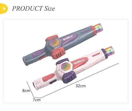 Amusing Toy Elastic Smog Bubble Machine with Bubble Water & Wand – Fun Heart Bubble Blower for Kids (Random Color) Gadget Xpres