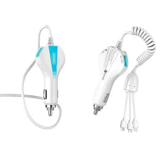 Aolike 5012 Car Phone Charger – 3-in-1 Fast USB Car Charger for iPhone, Samsung, Android – Universal Car Charger Adapter Gadget Xpres
