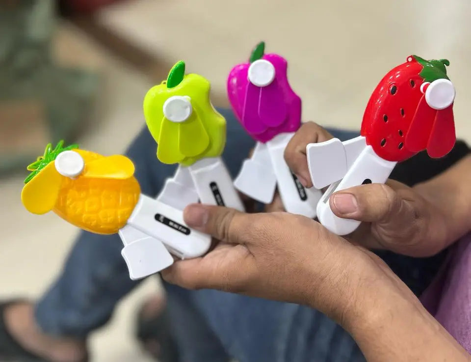 Baby Fan Toy | Safe, Non-Electronic Handheld Fan for Babies & Toddlers | Creative Cooling Summer Toy (Random Design) Gadget Xpres