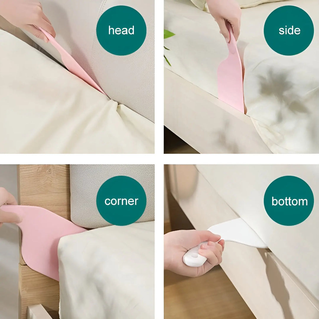 "Bed Sheet Tucker Tool – Plastic Durable Bedsheet Helper | Easy Sheet Changer Paddle | Home & Hotel Use | Random Color | Affordable & Long-Lasting" Gadget Xpres