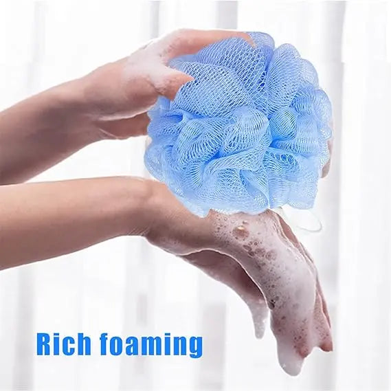 "Body Wash Puff Sponge Pack (3 Pcs) – Exfoliating Bath Sponge for Soft Skin – Random Colors – Premium Quality" Gadget Xpres