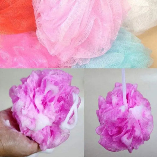 "Body Wash Puff Sponge Pack (3 Pcs) – Exfoliating Bath Sponge for Soft Skin – Random Colors – Premium Quality" Gadget Xpres