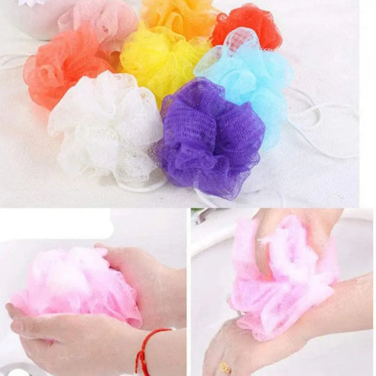 "Body Wash Puff Sponge Pack (3 Pcs) – Exfoliating Bath Sponge for Soft Skin – Random Colors – Premium Quality" Gadget Xpres
