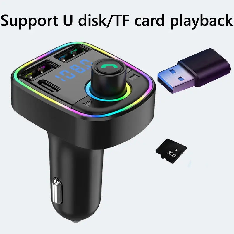 C1 Car MP3 Player Wireless FM Transmitter Bluetooth | Car Charger & MP3 Modulator | Car Accessories (Random Color) for Pakistan Gadget Xpres