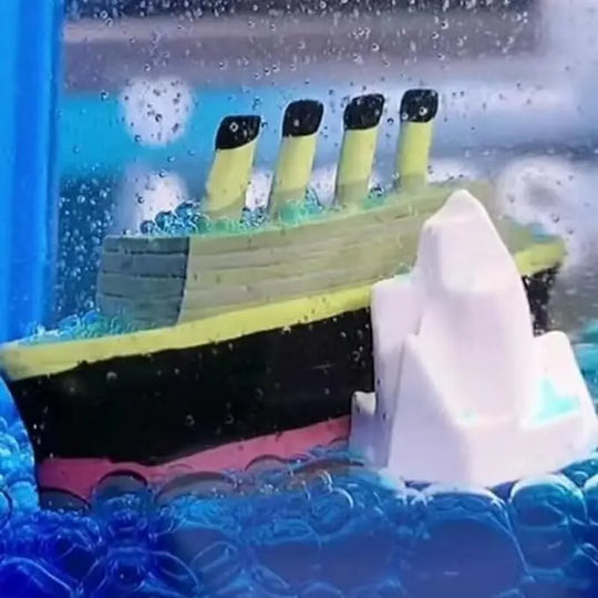 Car Dashboard Cruise Ship Liquid Drift Bottle | Floating Titanic Boat | Calming Nautical Decoration for Car, Home, Office – Stress Relief & Smooth Motion Gadget Xpres