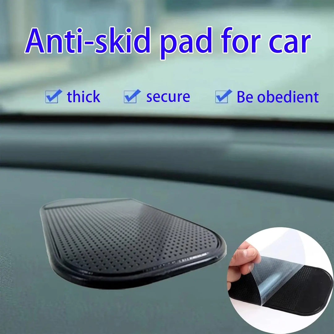 Car Dashboard Sticky Pad (1-Pc) - Anti-Slide Mat for Phone, Keys | Black | for Pakistan Cars Gadget Xpres