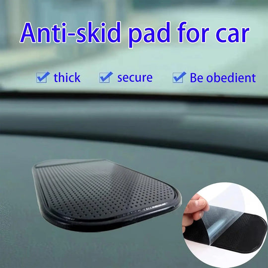 Car Dashboard Sticky Pad (1-Pc) - Anti-Slide Mat for Phone, Keys | Black | for Pakistan Cars Gadget Xpres