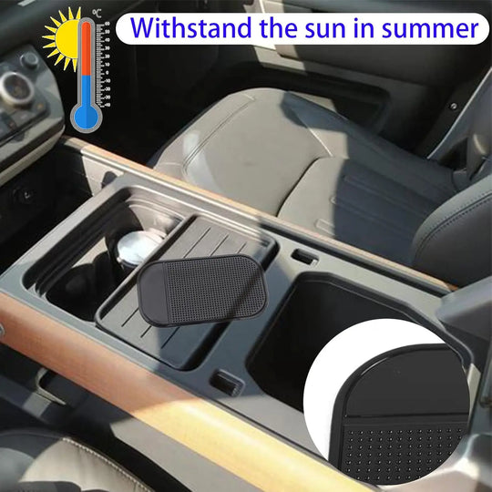 Car Dashboard Sticky Pad (1-Pc) - Anti-Slide Mat for Phone, Keys | Black | for Pakistan Cars Gadget Xpres