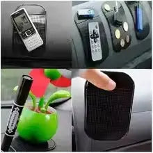 Car Dashboard Sticky Pad (1-Pc) - Anti-Slide Mat for Phone, Keys | Black | for Pakistan Cars Gadget Xpres