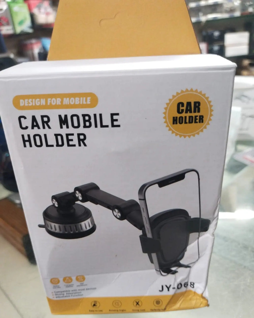 "Car Mobile Holder 3-in-1 Adjustable & Movable (JY-068) – Universal Phone Mount for Cars – Hands-Free Driving – Best for Pakistan" Gadget Xpres
