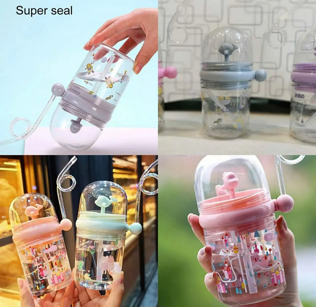 Children Whale Spray Cup – Cartoon Baby Sippy Bottle with Kettle | Leak-Proof Portable Kids Water Cup (Random Color) – Baby Feeding Bottle for Toddlers in Pakistan Gadget Xpres