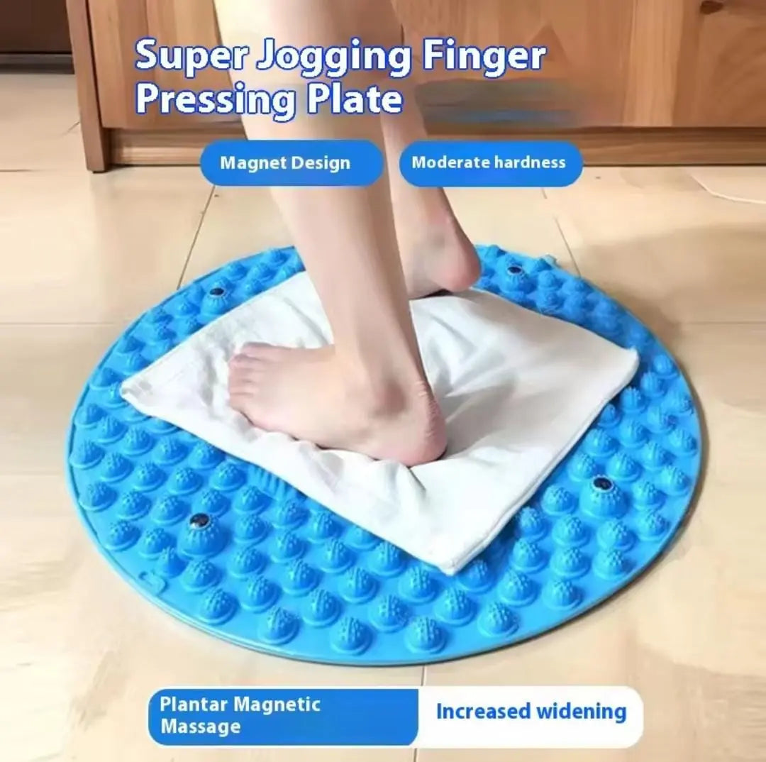 Circular Jogging Foot Massage Pad - Meridian Acupressure Board for Pain Relief (Blue) Gadget Xpres