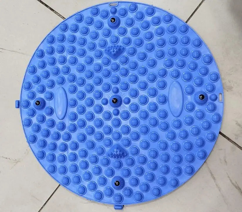 Circular Jogging Foot Massage Pad - Meridian Acupressure Board for Pain Relief (Blue) Gadget Xpres
