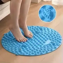 Circular Jogging Foot Massage Pad - Meridian Acupressure Board for Pain Relief (Blue) Gadget Xpres