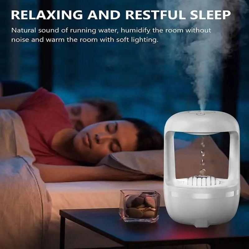 Cool Mist Humidifier for Bedroom – Cute Water Drop Design, Night Light, Quiet Air Diffuser for Baby, Home & Office – Portable & Energy-Efficient Gadget Xpres