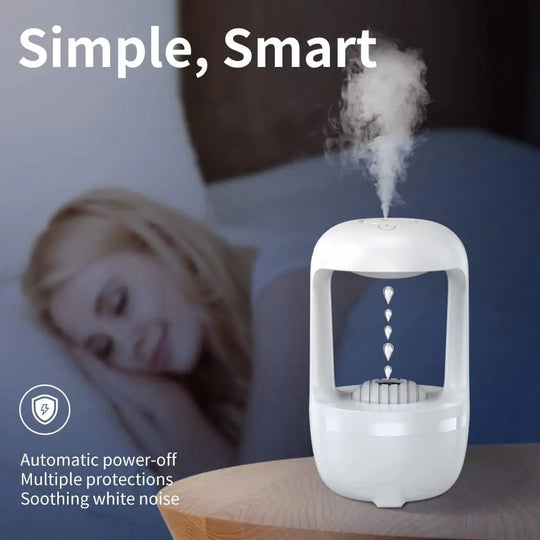 Cool Mist Humidifier for Bedroom – Cute Water Drop Design, Night Light, Quiet Air Diffuser for Baby, Home & Office – Portable & Energy-Efficient Gadget Xpres