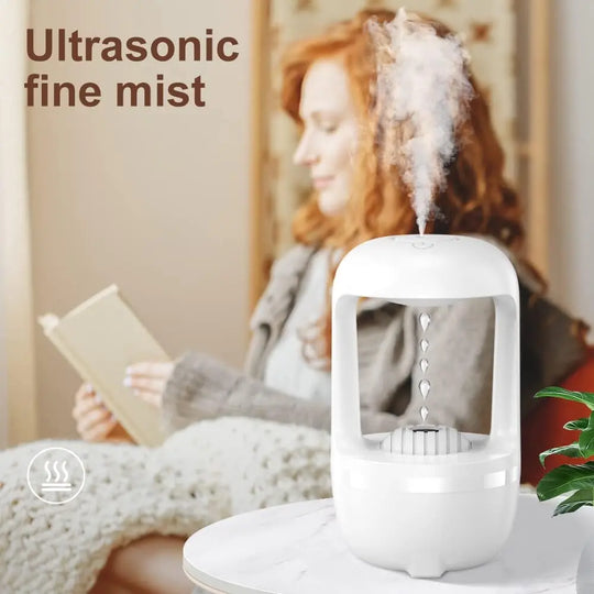 Cool Mist Humidifier for Bedroom – Cute Water Drop Design, Night Light, Quiet Air Diffuser for Baby, Home & Office – Portable & Energy-Efficient Gadget Xpres