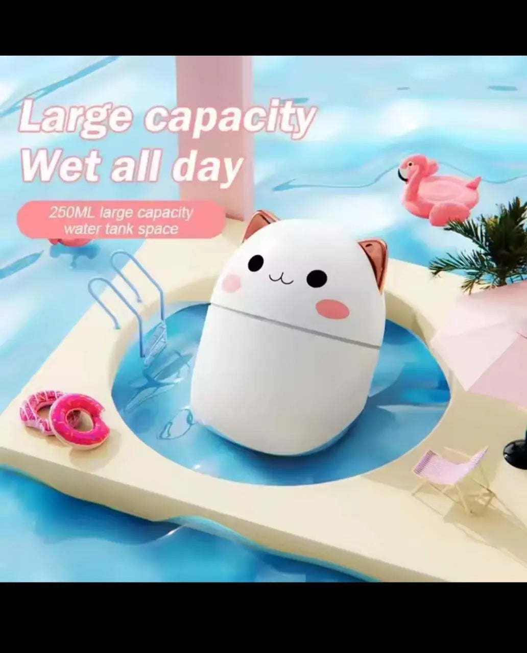 Cute Air Humidifier Mini Aromatherapy Humidifiers Diffusers Essential Oil Diffuser Home Carv ( 250ML) Gadget Xpres