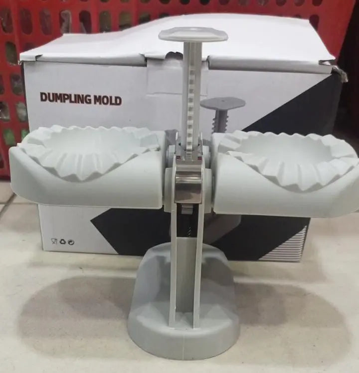Dumpling & Samosa Maker Machine – Automatic Double Header | Quick & Easy Homemade Samosas, Patties | Durable & Safe Kitchen Tool (Box Packing) Gadget Xpres
