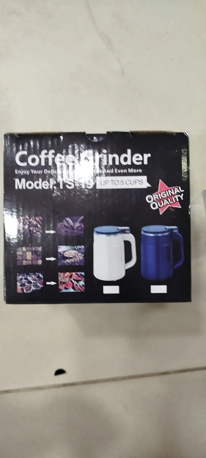 Electric Coffee Grinder & Food Processor 250W - TS-19 | 5 Cups | For Spices, Nuts, Meat Gadget Xpres
