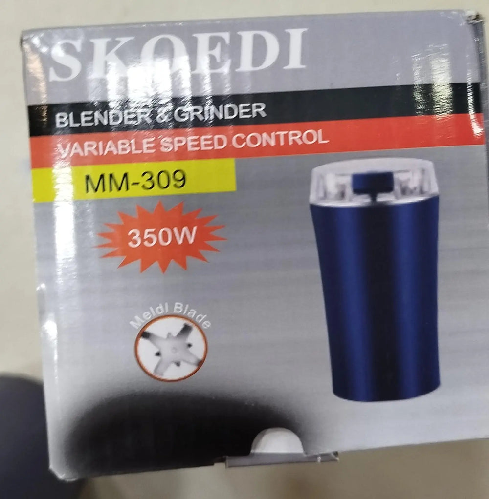 Electric Coffee Grinder & Food Processor - 350W Powerful Motor for Spices, Nuts & Masala (Black) Gadget Xpres