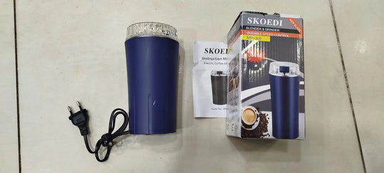 Electric Coffee Grinder & Food Processor - 350W Powerful Motor for Spices, Nuts & Masala (Black) Gadget Xpres