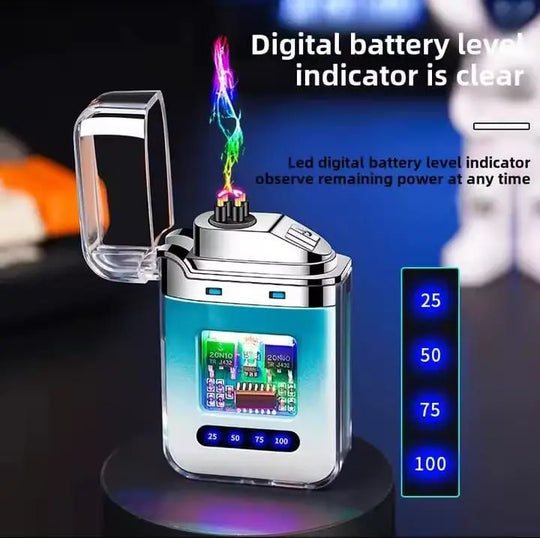 Electric Lighter - USB Rechargeable Lighter, Windproof Arc Lighter for Kitchen, Home, Camping (Random Color) - Gift Idea Gadget Xpres