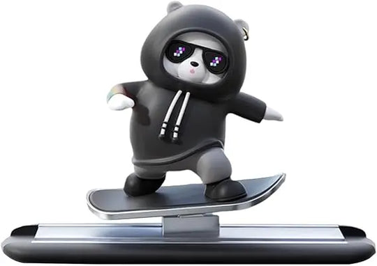 Funny Skateboard Bear Car Dashboard Decoration | Cute Auto Interior Accessory for Cars in Pakistan Gadget Xpres