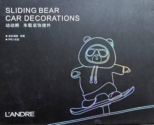 Funny Skateboard Bear Car Dashboard Decoration | Cute Auto Interior Accessory for Cars in Pakistan Gadget Xpres