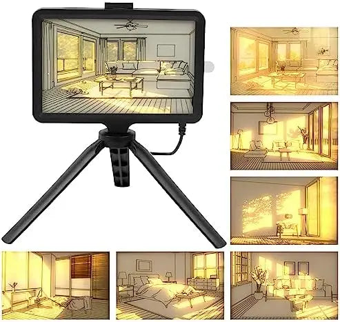 Glowing Art Photo Frame Light – Decorative Night Lamp for Bedroom, Desktop Painting Light, Unique Gift Idea for Home & Office – Energy-Efficient LED Gadget Xpres