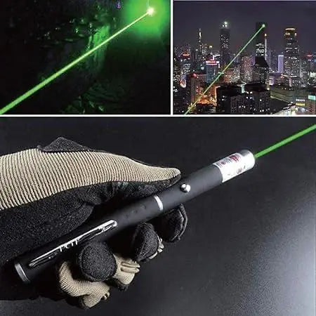 Green Laser Pointer Pen 10mW - High Power Beam Light for Presentations, Teaching, Kids & Astronomy - Durable & Affordable Gift (650nm, 10mW) Gadget Xpres