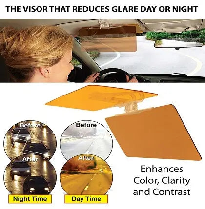 "HD Sun Visor for Foggy Weather – Day & Night Anti-Glare Car Visor | Universal Fit | UV Protection | Safe Driving in Pakistan" Gadget Xpres